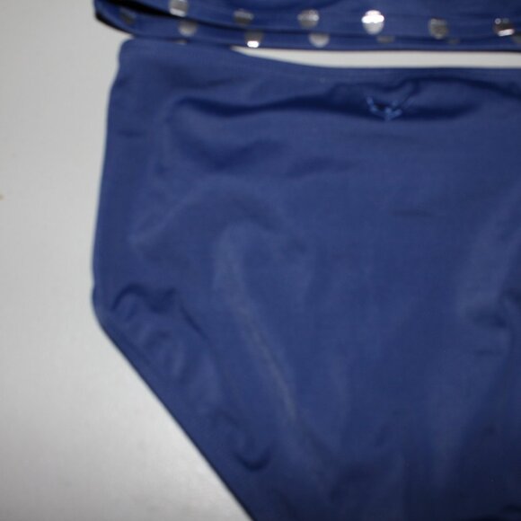 Blue & Silver 2 Pcs Justice Bikini Swimsuit Size 14 - Picture 10 of 11